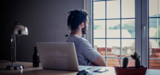 Fenster putzen im Homeoffice