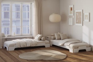 Stapelliege von Rolf Heide getrennt aufgestellt