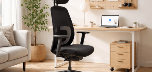 Bürostuhl im scandi-Chic