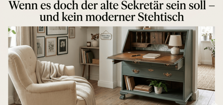 Wenn es doch der alte Sekretär sein soll – und kein moderner Stehtisch