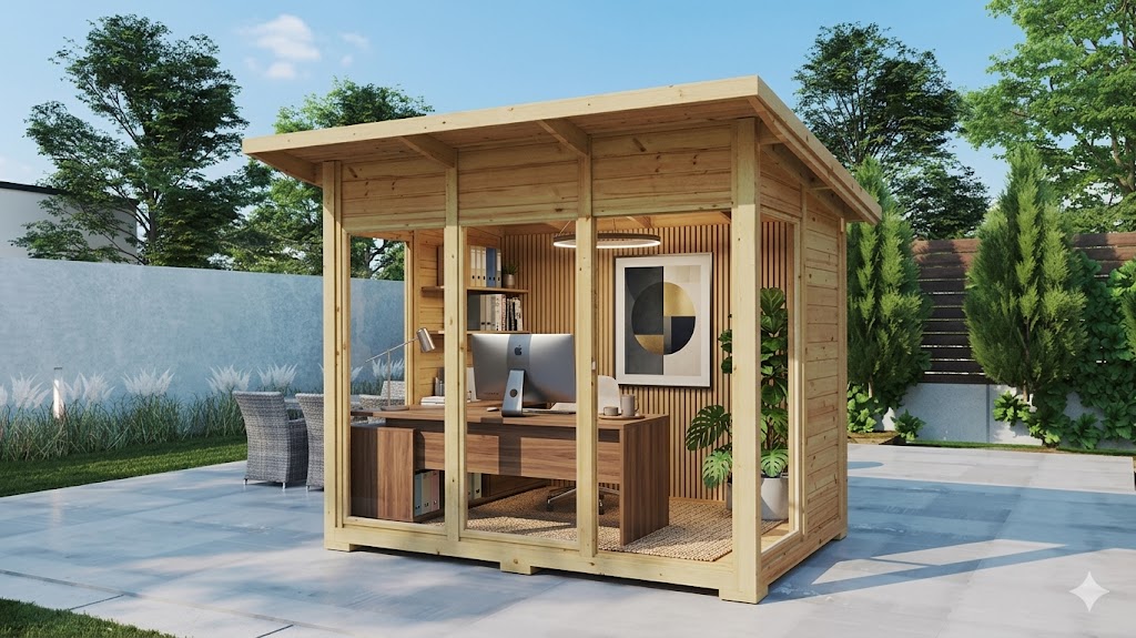 Gartenbüro – Arbeiten wie im Urlaub