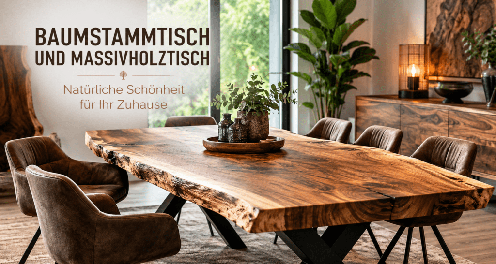 Baumstammtisch und Massivholztisch – Natürliche Schönheit für Ihr Zuhause