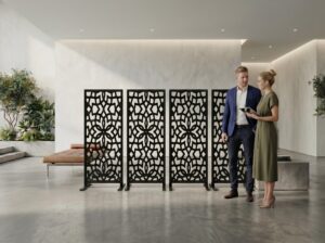 Metall Sichtschutz Wand