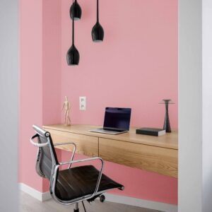 Homeoffice rosa Wand